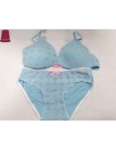 Conjunto juvenil con relleno algodón estampado...