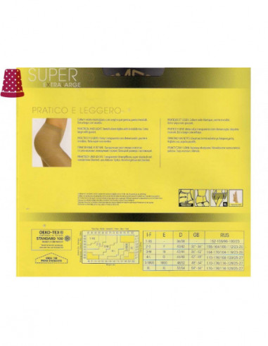 Panty SUPER 15 DEN XL de Omsa - 3 colores