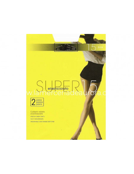 Panty SUPER 15 DEN (2 pares) de Omsa - varios colores