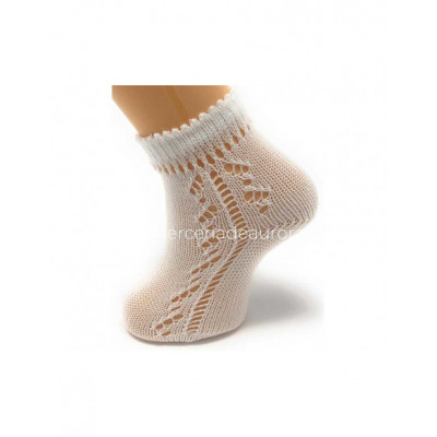 Calcetín infantil corto hilo calado 93/55 de Carlomagno -... 2