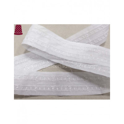 Bordado entredós (3,5mm) Topos abiertos