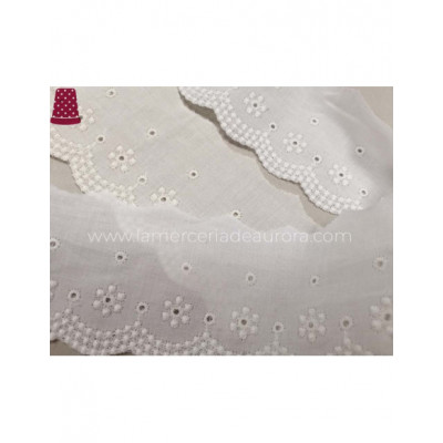 Puntilla de batista bordada (ancho 7 cms) Elisa - varios... 2