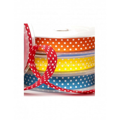 Bies fantasía 30mm lunares blancos - varios colores