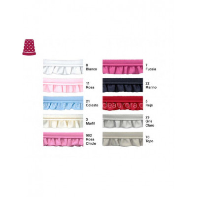 Vivo con fruncido de piqué - varios colores 2