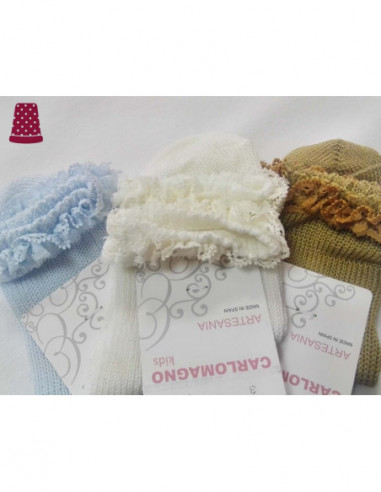 Calcetín corto infantil puntilla 2848 de...