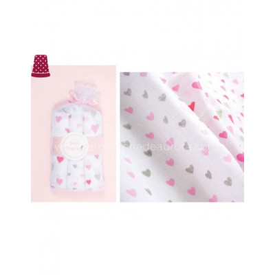 Gasitas bebé (3 unidades) corazones rosa