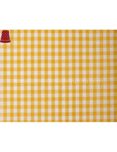 Tela vichy cuadros - AMARILLO POLEN