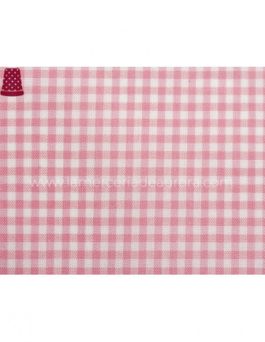 Tela vichy cuadros - ROSA