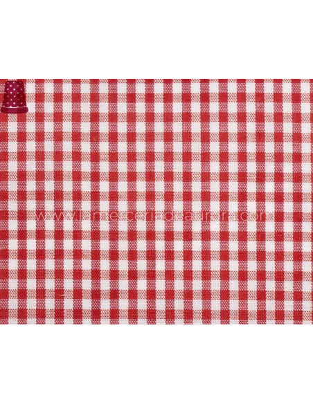 Tela vichy cuadros - ROJO