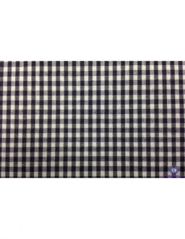 Tela vichy cuadros - AZUL MARINO