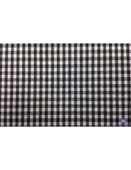 Tela vichy cuadros - AZUL MARINO