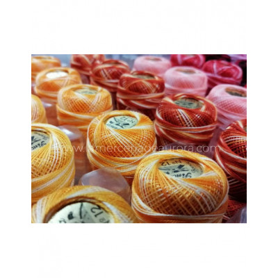 Ovillo perlé finca 5 gramos - nº 12 (colores matizados)