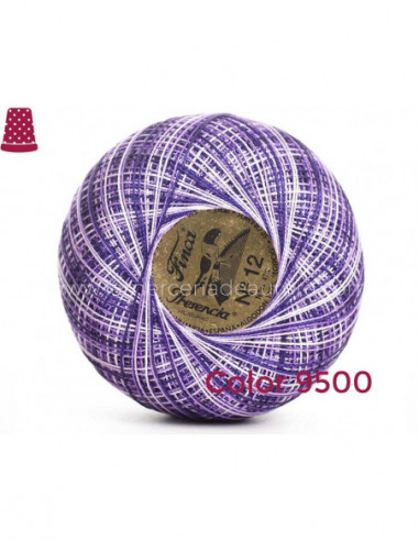 Ovillo perlé Finca 5 gramos - nº 12 (colores...