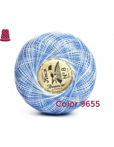 Ovillo perlé Finca 5 gramos - nº 12 (colores...