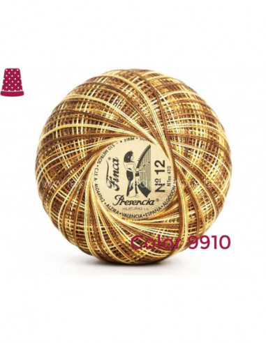 Ovillo perlé Finca 5 gramos - nº 12 (colores...