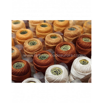Ovillo perlé Finca 5 gramos - nº 12 (colores lisos)