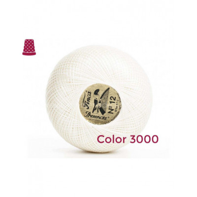 Ovillo perlé Finca 5 gramos - nº 12 (colores lisos) 2