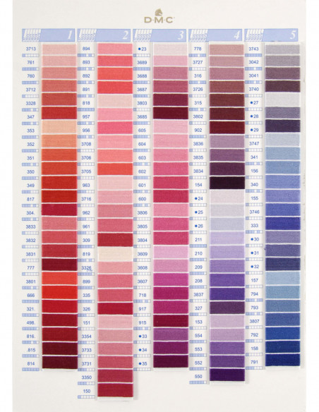 Hilo Mouliné DMC (art. 117) colores lisos