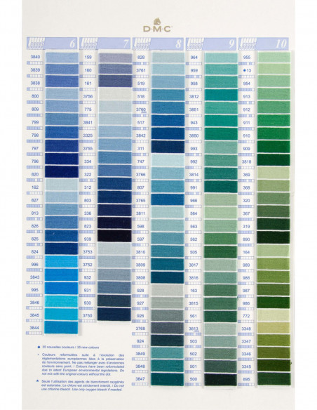Hilo Mouliné DMC (art. 117) colores lisos