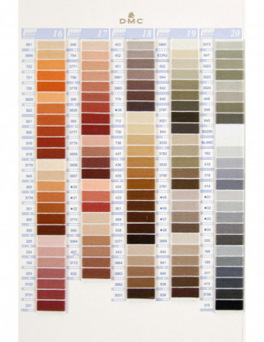 Hilo Mouliné DMC (art. 117) colores lisos