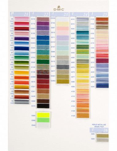 Hilo Mouliné DMC (art. 117) colores lisos