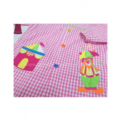 Baby colegio cuadros ROSA "Circo y payaso" 2