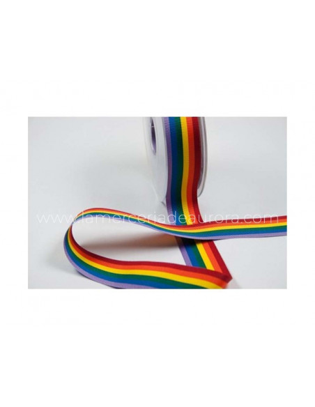 Cinta bandera orgullo arcoiris LGTB (rollo 25 metros) de Manubens