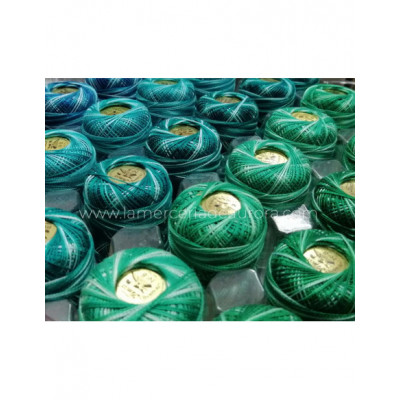 Ovillo perlé Finca 10 gramos - nº 8 (colores matizados)