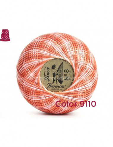 Ovillo perlé Finca 10 gramos - nº 8 (colores...
