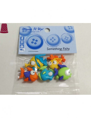 Botones decorativos Something Fishy (5 unidades)