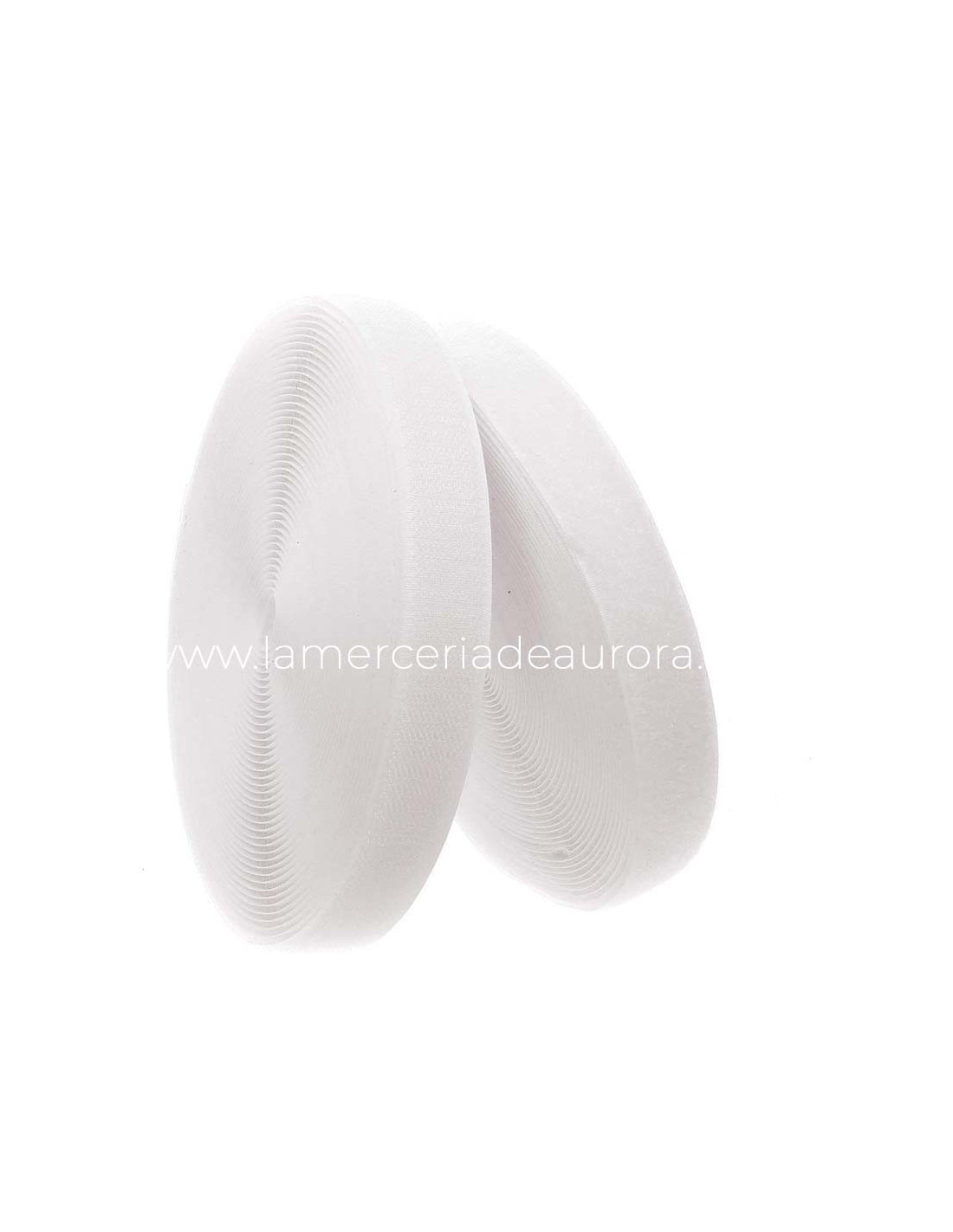 Cinta velcro blanca 1,9 cm ancho x 45 cm largo FERRENOVO