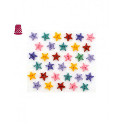 Botones decorativos Micro Mini Stars Flirt (40 piezas) de... 2