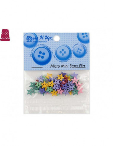 Botones decorativos Micro Mini Stars Flirt (40...