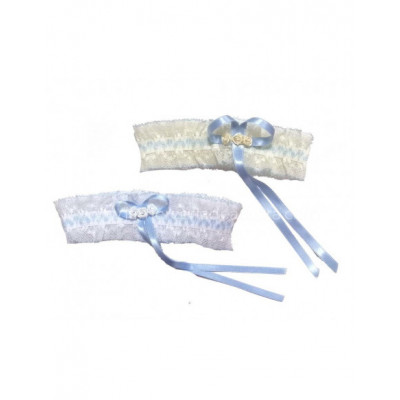 Liga novia corazones y tres flores - varios colores