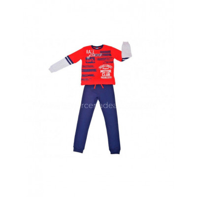 Pijama juvenil algodón interlock Motor Club de Tobogán