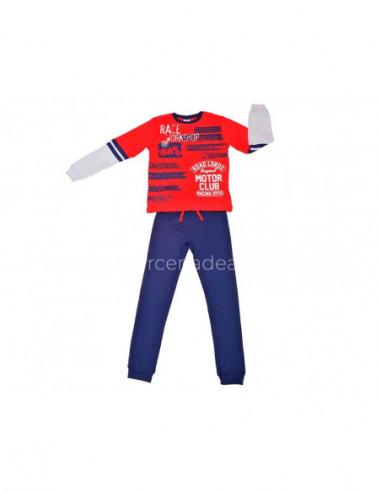 Pijama juvenil algodón interlock Motor Club de Tobogán