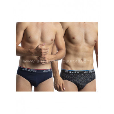 Slip hombre fantasía PS15 (pack 2 unidades) Don Algodón -... 2
