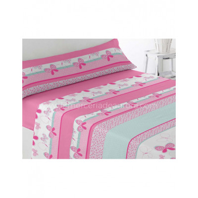 Sábanas invierno coralina infantiles Mariposas