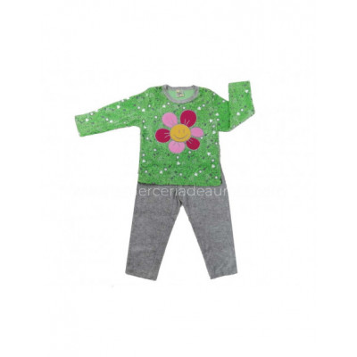 Pijama niña tundosado Flower de Tobogán