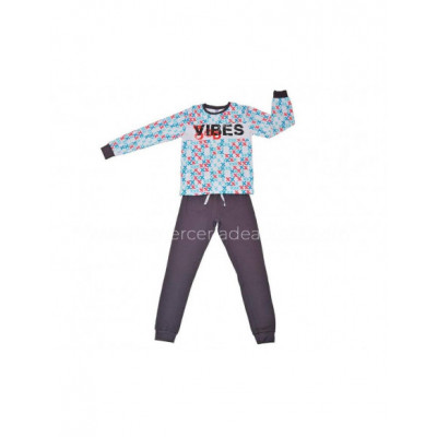 Pijama niño algodón interlock Vibes de Tobogán