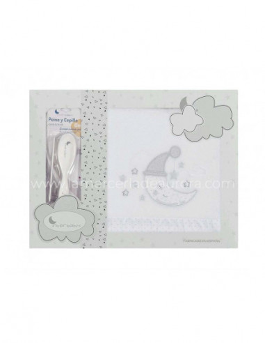 Juego sábanas coralina Luna dormilona + cepillo de Interbaby - varios colores