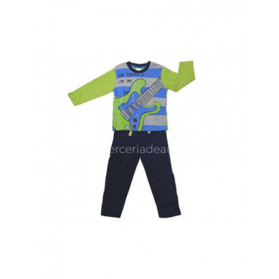 Pijama niño algodón interlock Guitarra de Tobogán