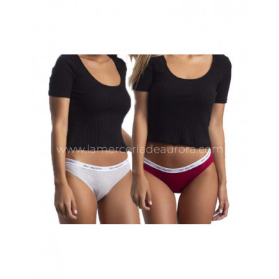 Braga bikini algodón DA0010 (pack 2 uds) Don Algodón 2