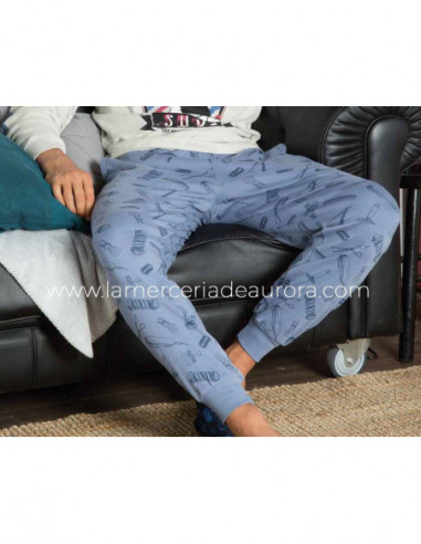 Pijama largo de hombre Welcome to de Barber de...