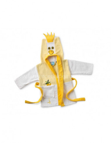 Albornoz algodón infantil con capucha Chick...