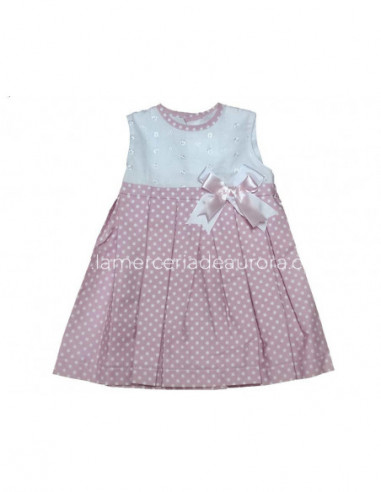 Vestido bebé lunares 87 de Babyferr