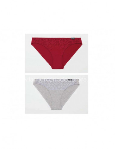 Braga bikini algodón DA0014 (pack 2 uds) Don Algodón