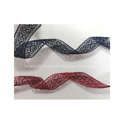 Entredós encaje perlé (ancho 2,4 cms) Mara - varios colores