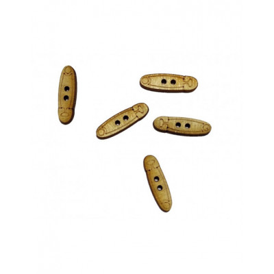 Botones madera Alfileres imperdibles