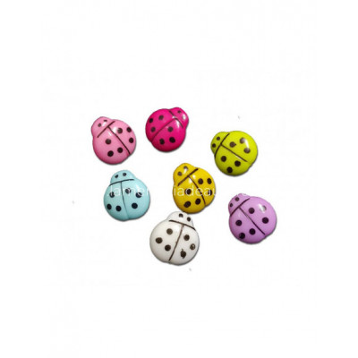 Botones fantasía Mariquita - varios colores